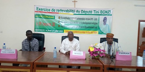Province du Mouhoun : Le député Tini Bonzi à l’exercice de la redevabilité